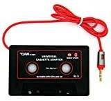 Cassette To Aux Adapter 3.5mm Car Cassette Audio Tape Auxiliary Cord - IC900 3Ft Cable Compatible with CD/ MP3/ Smartphones ๏ผBlack๏ผ