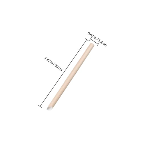 Pitillos desechables de papel kraft Beige 20 cm miniatura 7