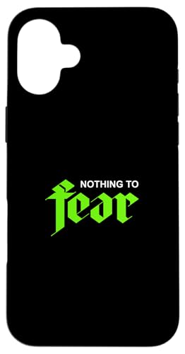 �O���[���J���[ Nothing To Fear �O���[���O���t�B�b�N �X�}�z�P�[�X iPhone 16 Plus �p