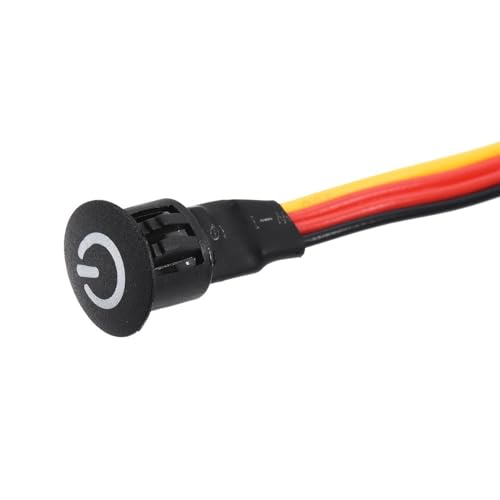 Tool Part for DC 12V Touch Dimmer Switch 10mm Diameter Snap-in Mount Black for LED Lights