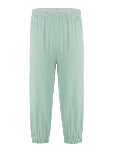 JEATHA Boys Girls Cotton Linen Harem Pants Pull-on Lightweight Breathable Elastic Trousers Casual Home Wear2