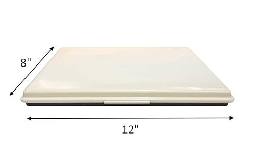 Uimprint Extra Large 8'' x 12'' Industrial Rubber Stamp Ink Pad in Metal Case, Black Stamp Pad