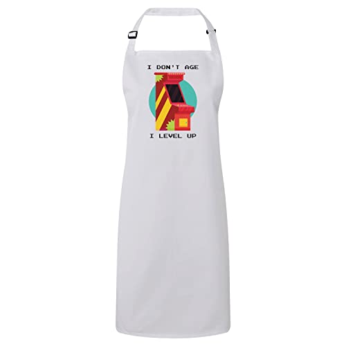 Tablier cuisine retro gaming cadeau geek original pour anniversaire et fêtes