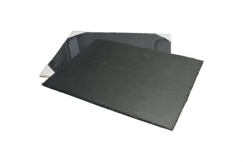 Schiefer Tischset Platte 40x30cm, Kanten abgeschlagen, 8 STÜCK SET