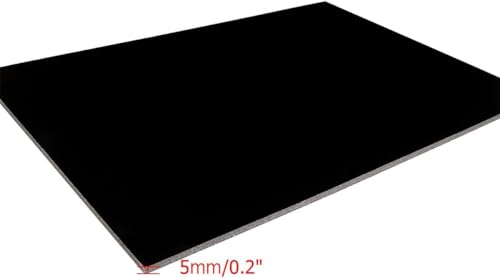 FWEEK 16 Stück Schaumstoffplatte A3 Schwarz, 420×297×5mm Schwarze Schaumstoffplatten A3, Schaumstoff Boards Polystyrol-Schaumstoffkernplatte für Werbung, Präsentationen, Bastelprojekte und Verpackung
