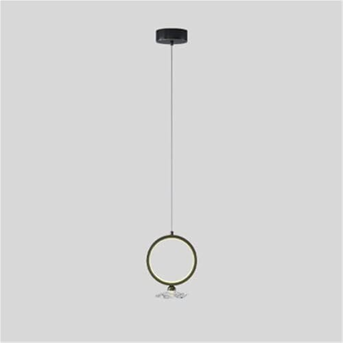 Pendentif de plafond moderne circular en verre suspendu or 26.5 cm NBYGSC