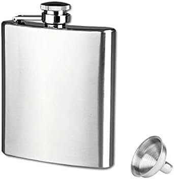 Barware Hip Flasks 1pc 10 8 7 6 5 4 2oz Stainless Steel Hip Flask Liquor Whisky Alcohol Cap Funnel Drinkware Bottle