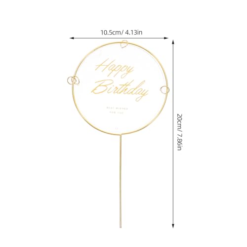 Ciieeo Conjunto De Decorações De Bolo De Borboleta Acrílico Topper De Bolo De Feliz Aniversário Com