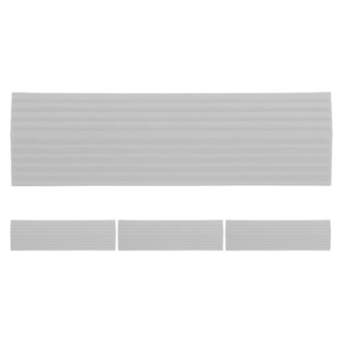 Ipetboom 4pcs Threshold Ramp Wheelchair Ramp Threshold Ramp Vacuum Cleaner Robot Ramp Rise Pad for Driveway Scooter Stroller Grey
