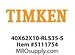 TIMKEN - 40X62X10-RLS35-S - Small Bore Metric Seals - UPC: 013992141163 - New!