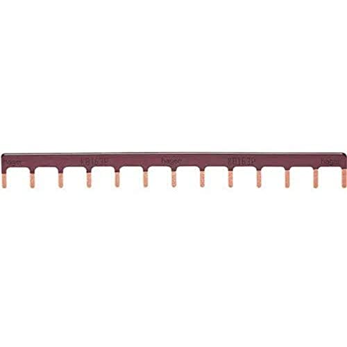 Hager KB163P Kammschiene 1P Stift 10qmm 63A 13M braun Hager KB163P Kammschiene 1P Stift 10qmm 63A 13M braun