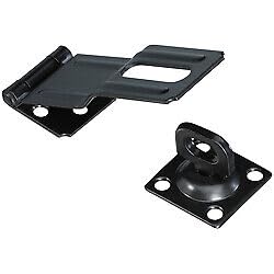 Replacement for National Hardware N305987 V32 4-1/2‘ Swivel Staple Safety Hasp Black Finish
