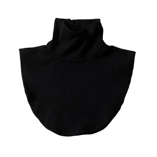 Col haut détachable en jersey de modal uni douceur hivernale supérieure