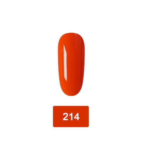 Image of SHILLS PROFESSIONAL UV /LED Soak Off Gel Polish (Gel Nail Polish) Nail Art Nail Polish Color Shade 214, Glossy Finish, 15ml