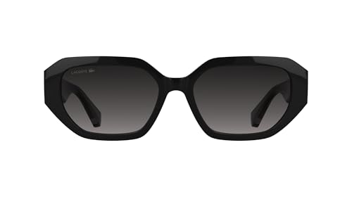 Lunettes de soleil Lacoste L6091S noires avec verres dégradés gris pour femme