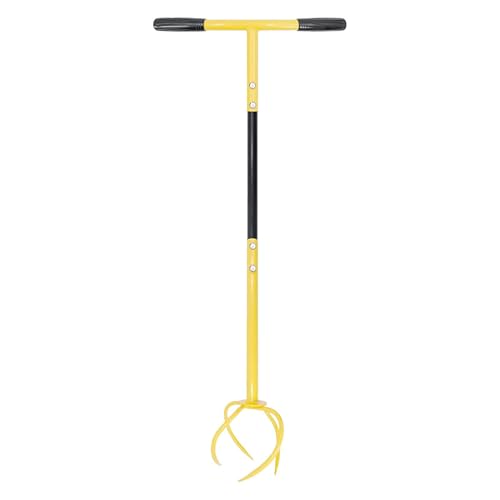 Motocultor para Jardinería - Herramienta de Garra de Jardín, desmalezador, desmalezador de césped, taladro de agujeros de ventilación, herramienta de perforación de agujeros para suelo de jardín