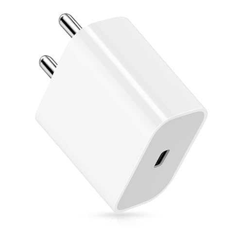 Image of Adapter Compatible for Apple 20W USB-C Power Charger for iPhone, iPad & AirPods, White
