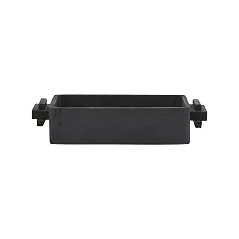 House Doctor Kr0702 Tray, Block, Black, l: 29.3 cm, w: 16 cm, h: 6 cm, 1 Cover