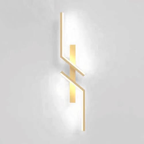 Applique da Parete a LED lineare nordica - Lampada da Parete Geometrica Moderna cablata per Soggiorno, Camera da Letto, corridoio, Illuminazione da Parete contemporanea, Design Elegante, RIS