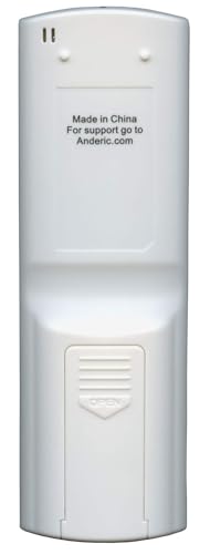 Anderic KTN828 Air Conditioner Remote Control, White – Universal, Compatible with Many Mini-Split, Window, Wall & Portable AC Units – Easy Programming, Backlit LCD, Intelligent Cool & Heat Modes - Thumbnail 4