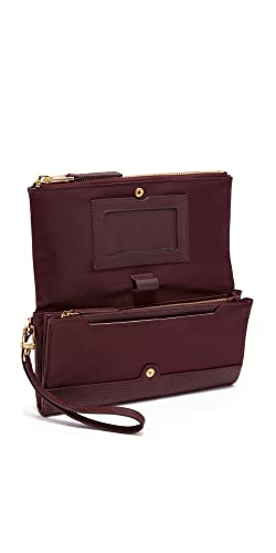 TUMI - Voyageur Travel Wallet - Wristlet Wallet with Passport, Cash & Card Holders - Zipper Wallet for Women - With Gift Box - Beetroot