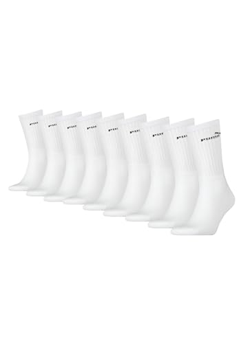 PUMA Basic Crew Socks chaussettes mi-hautes homme et femme pack de 6 coton respirant