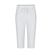White Sport Gym Casual Running Pants for Man Fall Summer Faux Linen Loose Fit Capri Pleated Paperbag Straight Leg Plain Pants Shorts Mens 2026 Clothing Fashion XL