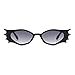 bullabulling New Cat Eye For Women Modern Retro Style Shades Fashion Decorative Women's sunglasses Bat sunglasses Y2K Party Glasses ﻿ (gray)
