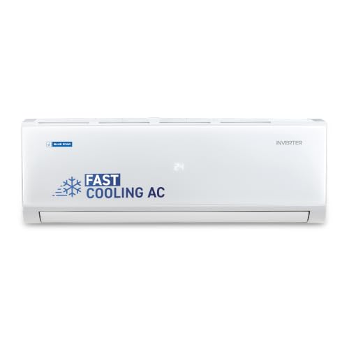 Image of Blue Star 1.5 Ton 5 Star,Inverter Split AC (Copper, Convertible 5 in 1 Cooling, DigiQ Hepta Sensor, Dust Filter, Self Diagnosis, IE518PNU, White)