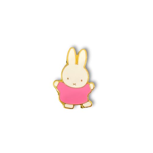 Image of Enamel Bunny Pin - Cute Rabbit Brooch for Women & Girls - Lapel Clip Animal Pins