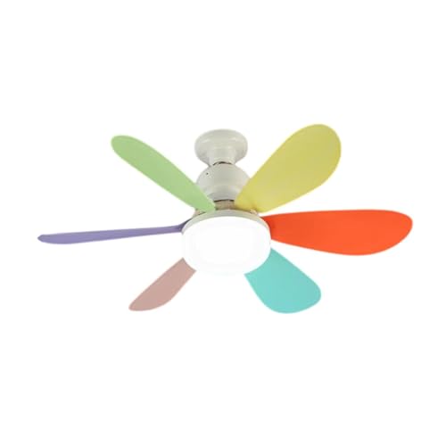 Image of bnf E26 Socket Fan Light 6 Fan Blade 30W Dimmable for Living Room Garage Bedroom Colofulhome & Garden | Lamps Lighting & Ceiling Fans | Ceiling Fans