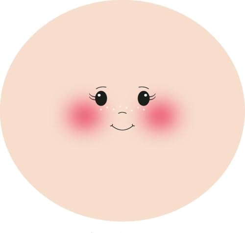 Stafil Stockinette Fabric Doll Face - ø 16cm 3pcs