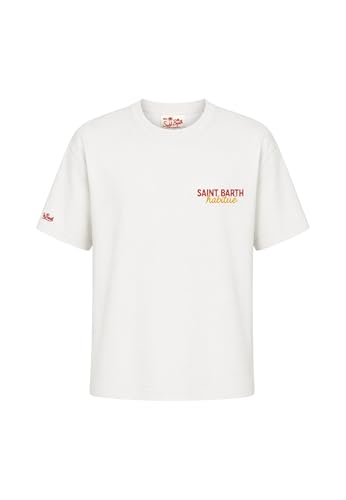T-shirt Saint Barth Mc2 en coton fini les hauts qui rétrécissent