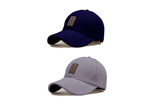 Image of solid plain unisex cotton caps free size adjustable casual look stylish cap