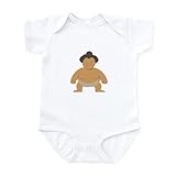 CafePress Sumo Wrestler Body Suit Cute Infant Bodysuit Baby Romper Cloud White