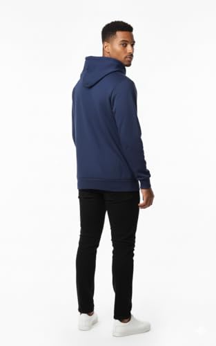 Image of Amazon Brand - INKAST Men Solid Hooded Sweatshirt with Kangaroo Pocket & Drawstring | Stylish Hoodie | Sweatshirt for Men