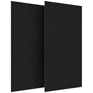 2Pack Anodized Aluminum Sheet 6 x 12 x 1/32(0.0315″) Inch Black Anodized Aluminum Metal Plates Engraving Blanks for Laser Engraving, DIY, 0.8MM Thin Decorative Aluminum Metal Sheets for Crafting