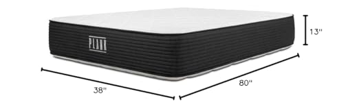 Image of Brooklyn Bedding Plank Firm Luxe 13 inch Twin XL Hybrid Mattress |Cooling Top