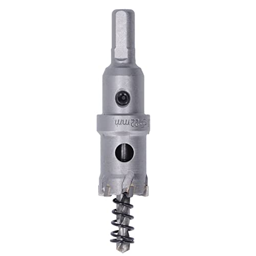 Broca sierra de carburo 22mm para metal y madera miniatura 2