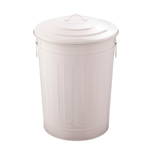 Incinerador de Jardín, Fire Pit, Brasero, Estufa Exterior Jardin, para Patio Trasero, Hoguera para Papel, Hojas, Basura y Leña(White,22cm/9in)