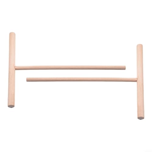 Esparcidor redondo de madera para panqueques con mango en T para aplicación de masa de crepé en utensilios de cocina de parte superior plana, fácil de controlar el flujo