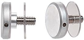 CRL Satin Chrome Standoff Cap Assemblies for 1-1/4" Standoff Bases