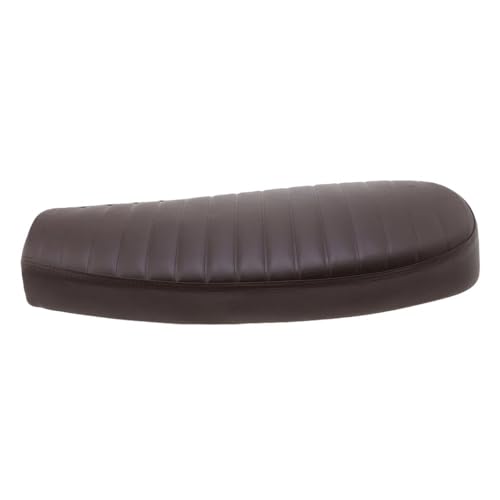 Siège de selle moto en cuir PU plat vintage de 645mm aux finitions haut de gamme