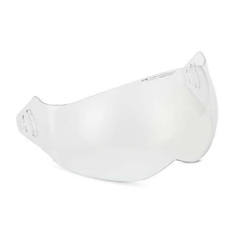 ILM Clear Visor for Modular Motorcycle Helmet for Adults Men ATV UTV with 180° Reversible Chin Guard DOT Model-B707 (Clear,S/M)