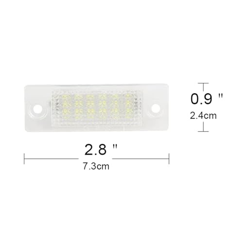 Luz para matrícula halógena de Passat B5 B6 y Golf, soluciona bombillas fundidas, 2 unidades 5