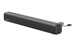 amazon basics C30W 30W Wired Standalone Bluetooth Soundbar | AC Powered | Bluetooth 5.3, Aux & USB Connectivity | Wall Mountable (Black)