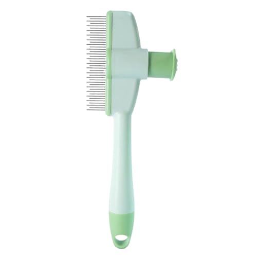Cat Plea Comb - Comita de eliminación de pulgas para aseo de precisión y garrapatas | Peine de pulgas inoxidable inoxidable para gatos, peine para mascotas de doble diente con mango