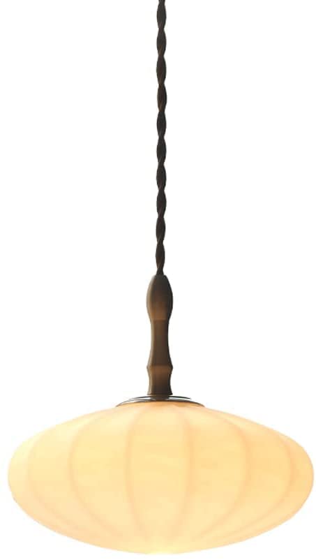 Araña pequeña LED decorativa con pantalla de calabaza de cristal de jade blanco