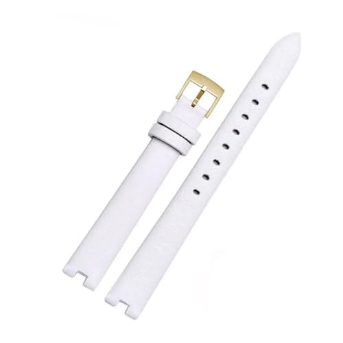 Bracelet Lily 14mm en cuir et acier inoxydable pour montre connectée