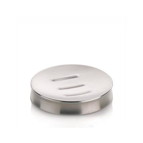 Kela 18295 Seifenschale Elegance aus Edelstahl in Silber, Edelstahl, 11 x 11 x 2 cm